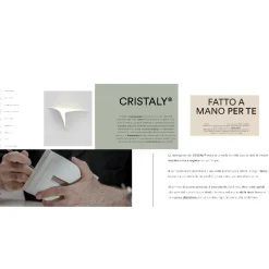 Faretti Da Soffitto-Selezionato da Mazzolaluce Faretto da soffitto cilindro di cristaly gesso pitturabile