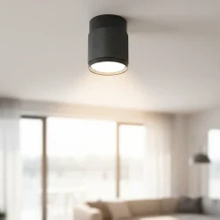 Faretti Da Soffitto-Selezionato da Mazzolaluce Faretto da soffitto cilindro antracite vivida enigma h11cm