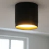 Faretti Da Soffitto-Maytoni Faretto da soffitto cilindro nero polar