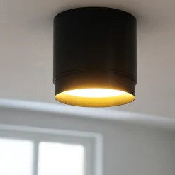 Faretti Da Soffitto-Maytoni Faretto da soffitto cilindro nero polar