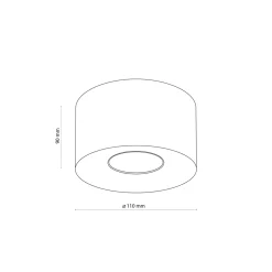 Faretti Da Soffitto-Selezionato da Mazzolaluce Faretto da soffitto cilindro corto bronzo