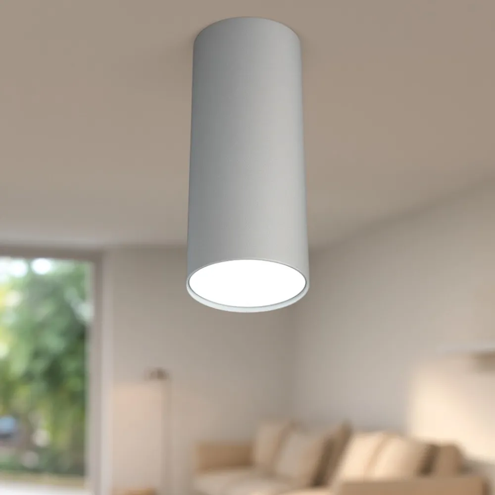 Faretti Da Soffitto-Top Light Faretto da soffitto cilindro grigio per cucina