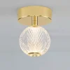 Faretti Da Soffitto-Selezionato da Mazzolaluce Faretto da soffitto contemporaneo oro sfere trasparenti led 3200k