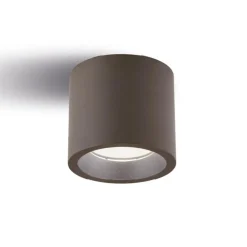 Faretti Da Esterno-Selezionato da Mazzolaluce Faretto da soffitto corten per esterno rotondo led 12w 3000k