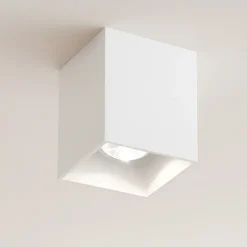 Faretti Da Soffitto-Selezionato da Mazzolaluce Faretto da soffitto cubo bianco per interno