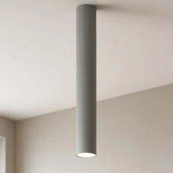 Faretti Da Soffitto-Top Light Faretto da soffitto grigio rotondo per interni