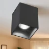 Faretti Da Soffitto-Selezionato da Mazzolaluce Faretto da soffitto gu10 nero cubo per interno
