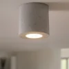 Faretti Da Soffitto-Selezionato da Mazzolaluce Faretto da soffitto in cemento cilindro grigio