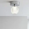 Faretti Da Soffitto-Selezionato da Mazzolaluce Faretto da soffitto led 3200k cromo vetro decorato