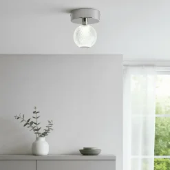 Faretti Da Soffitto-Selezionato da Mazzolaluce Faretto da soffitto led 3200k cromo vetro decorato