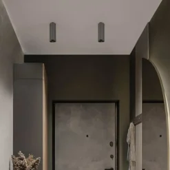Faretti Da Soffitto-Selezionato da Mazzolaluce Faretto da soffitto led 3000k nickel h15cm