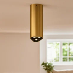 Faretti Da Soffitto-Selezionato da Mazzolaluce Faretto da soffitto led 3000k oro opaco
