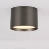 Faretti Da Soffitto-Selezionato da Mazzolaluce Faretto da soffitto led 17w 3000k cilindro nickel nero