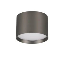 Faretti Da Soffitto-Selezionato da Mazzolaluce Faretto da soffitto led 17w 3000k cilindro nickel nero