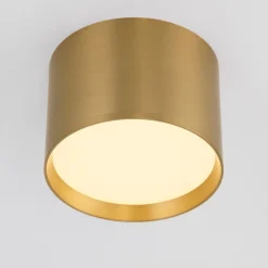 Faretti Da Soffitto-Selezionato da Mazzolaluce Faretto da soffitto led 17w 3000k cilindro oro