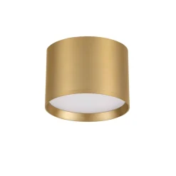 Faretti Da Soffitto-Selezionato da Mazzolaluce Faretto da soffitto led 17w 3000k cilindro oro