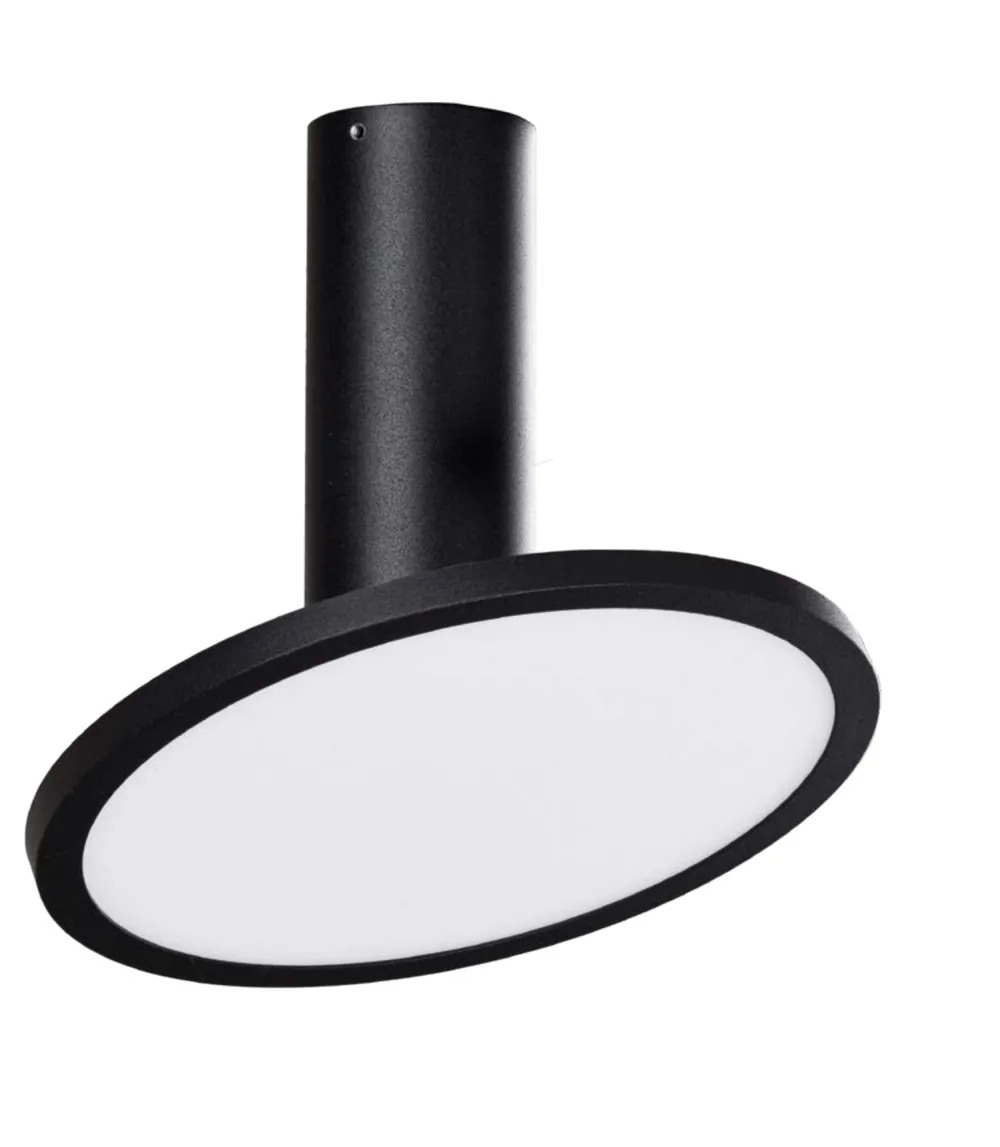 Faretti Da Soffitto-Selezionato da Mazzolaluce Faretto da soffitto led 18w 3000k 1600 lumen orientabile nero