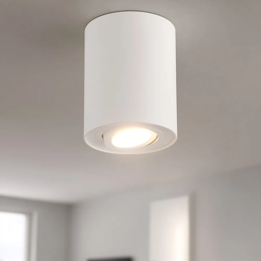 Faretti Da Soffitto-Selezionato da Mazzolaluce Faretto da soffitto moderno luce led orientabile bianco