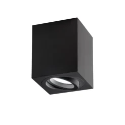 Faretti Da Soffitto-Gea Luce Faretto da soffitto nero cubo orientabile