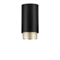 Faretti Da Soffitto-Selezionato da Mazzolaluce Faretto da soffitto nero e oro gu10 per interni