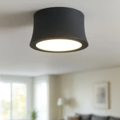 Faretti Da Soffitto-Selezionato da Mazzolaluce Faretto da soffitto nero led 7w 4000k rotondo