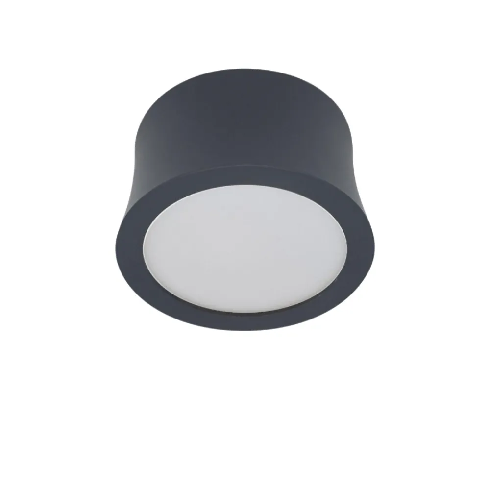 Faretti Da Soffitto-Selezionato da Mazzolaluce Faretto da soffitto nero led 7w 4000k rotondo