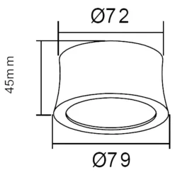 Faretti Da Soffitto-Selezionato da Mazzolaluce Faretto da soffitto nero led 7w 4000k rotondo