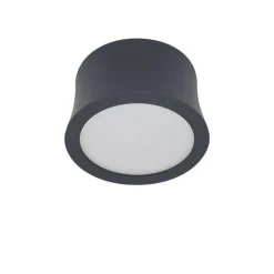 Faretti Da Soffitto-Selezionato da Mazzolaluce Faretto da soffitto nero rotondo led 7w 3000k