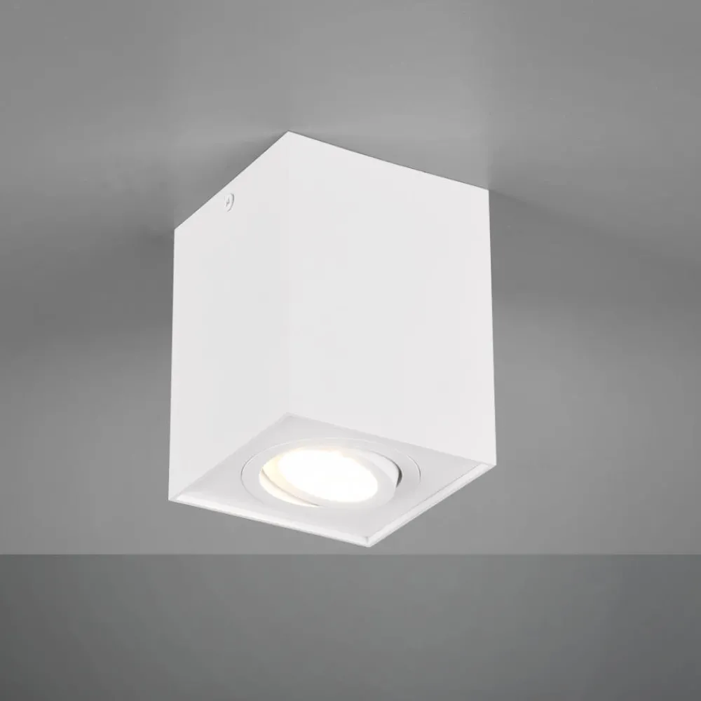 Faretti Da Soffitto-Selezionato da Mazzolaluce Faretto da soffitto orientabile bianco per ingresso
