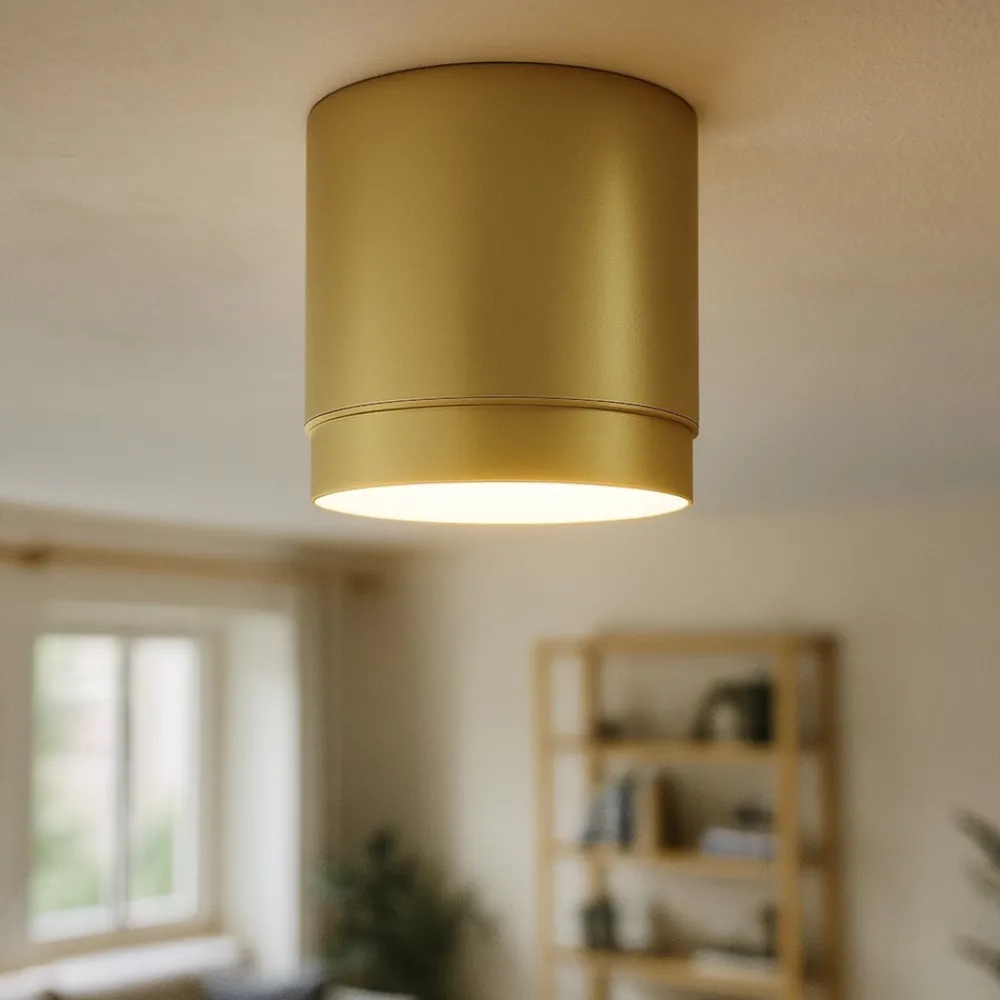 Faretti Da Soffitto-Maytoni Faretto da soffitto oro cilindro polar