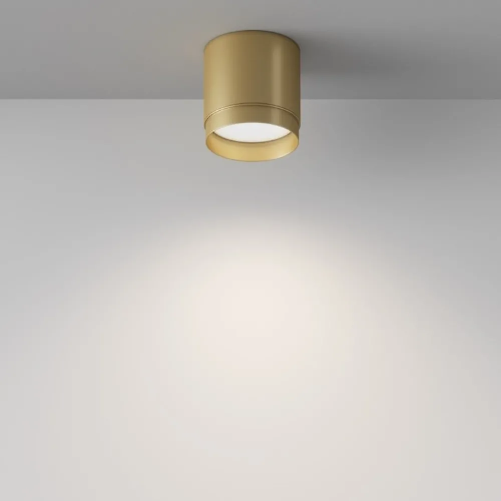 Faretti Da Soffitto-Maytoni Faretto da soffitto oro cilindro polar