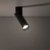 Faretti Da Soffitto-Selezionato da Mazzolaluce Faretto da soffitto parete cilindro nero orientabile gu10