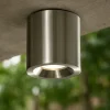 Faretti Da Esterno-Selezionato da Mazzolaluce Faretto da soffitto per esterno cilindro nichel