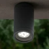 Faretti Da Esterno-Selezionato da Mazzolaluce Faretto da soffitto per esterno ip44 cilindro antracite gu10 220v