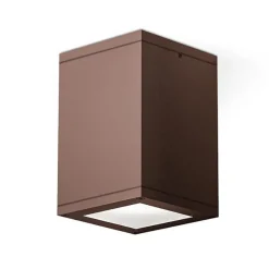 Faretti Da Esterno-Gea Luce Faretto da soffitto per esterno marrone cubo