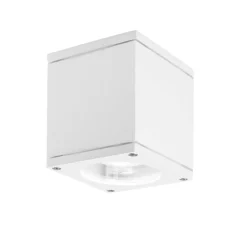 Faretti Da Esterno-Selezionato da Mazzolaluce Faretto da soffitto per esterno bianco quadrato
