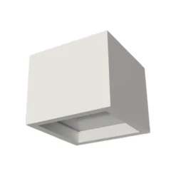 Faretti Da Soffitto-Selezionato da Mazzolaluce Faretto da soffitto quadrato gesso alluminio bianco gx53