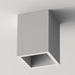 Faretti Da Soffitto-Selezionato da Mazzolaluce Faretto da soffitto quadrato in gesso bianco