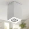Faretti Da Soffitto-Selezionato da Mazzolaluce Faretto da soffitto quadrato di gesso cristaly