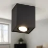 Faretti Da Soffitto-Selezionato da Mazzolaluce Faretto da soffitto squadrato nero orientabile