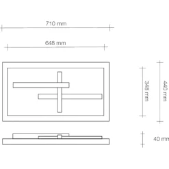 Faretti Da Incasso-Sforzin Illuminazione Faretto di gesso da incasso sforzin magnesia per controsoffitto 24w 3000k