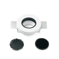 Faretti Da Incasso-Sforzin Illuminazione Faretto di gesso nero da incasso rotondo sforzin phocis