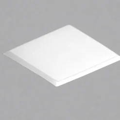 Faretti Da Incasso-Selezionato da Mazzolaluce Faretto di gesso quadrato con vetro da incasso a soffitto