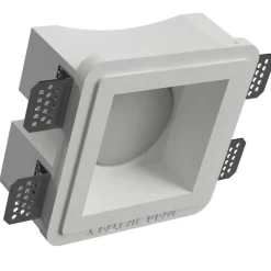 Faretti Da Incasso-Selezionato da Mazzolaluce Faretto di gesso quadrato da incasso a soffitto gx53