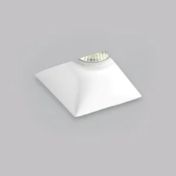 Faretti Da Incasso-Selezionato da Mazzolaluce Faretto di gesso quadrato da incasso per controsoffitto