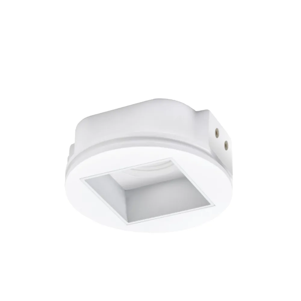 Faretti Da Incasso-Sforzin Illuminazione Faretto di gesso quadrato elis raso sforzin da incasso controsoffitto