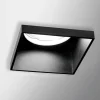 Faretti Da Incasso-Sforzin Illuminazione Faretto di gesso quadrato interno nero da incasso elis sforzin tecnico
