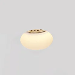Faretti Da Incasso-Selezionato da Mazzolaluce Faretto di gesso rotondo da incasso a soffitto fp