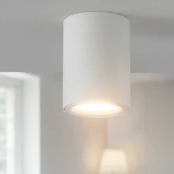 Faretti Da Soffitto-Selezionato da Mazzolaluce Faretto dimmerabile cilindro da soffitto bianco