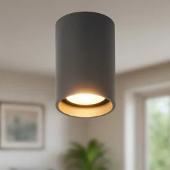 Faretti Da Soffitto-Selezionato da Mazzolaluce Faretto dimmerabile da soffitto grigio antracite